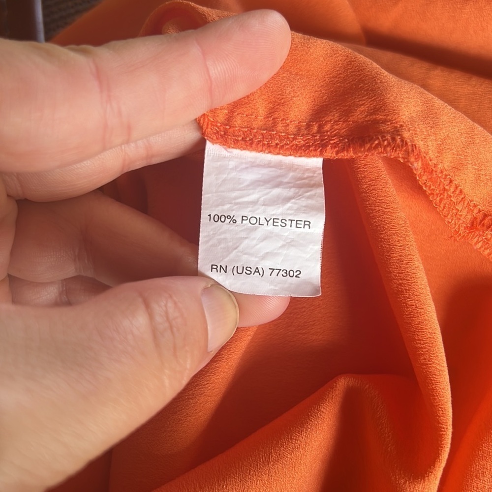 Zara Basic Roll Tab Sleeve Blouse - image 7